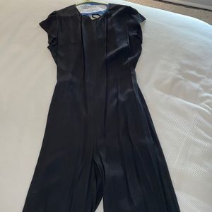 Reformation black jumpsuit with open keyhole back